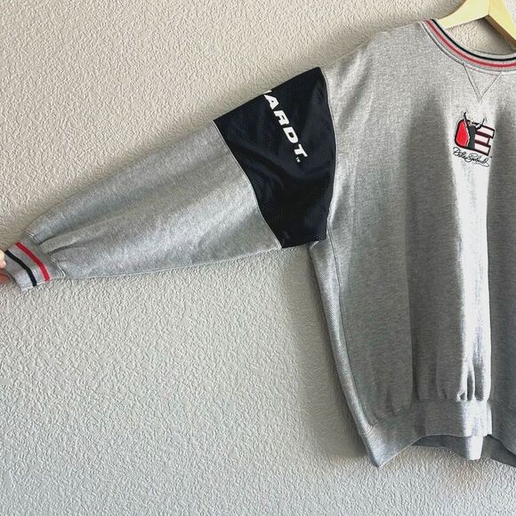 Vtg Chase NASCAR Sweater #3 Dale Earnhardt Gray Sz Large Thick Crewneck Pullover - Picture 4 of 9